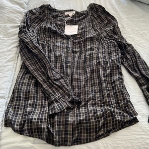 BEACHLUNCHLOUNGE Plaid button down